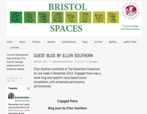 ENGAGED VOICE BLOG CREATIVE SPACES SCREENSHOT2